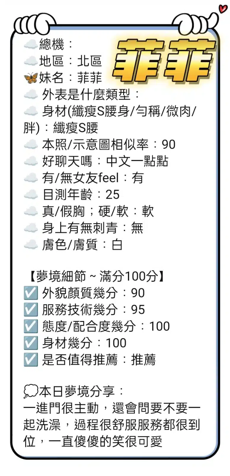 台中定點茶-菲菲/167/45/?/E